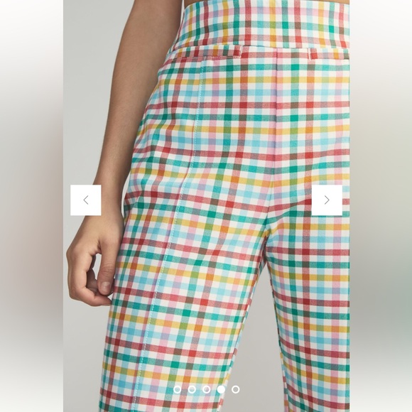 Maeve by Anthropologie Grace Gingham Capri Pants - Picture 2 of 15